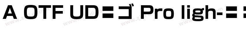 A OTF UD新ゴ Pro ligh字体转换